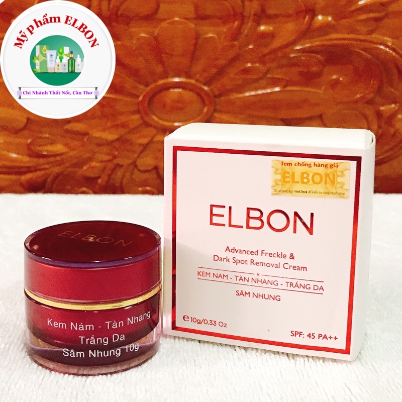 Kem Nám Tàn Nhang Trắng Da ELBON - Chiết Xuất Sâm Nhung - size nhỏ 10gr - Giảm Nám, Tàn Nhang, Ngăn Ngừa Lão Hóa