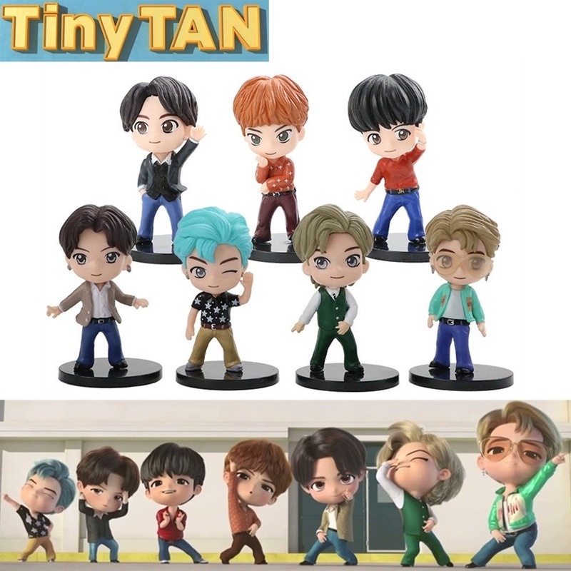 Set 7 Mô Hình Đồ Chơi Các Thành Viên Nhóm Bts