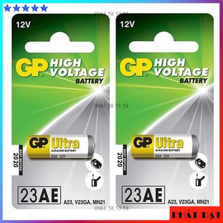 Bộ 2 Pin 23AE, Pin chuông cửa báo động xe hơi 12V GP Ultra High Voltage - DSG
