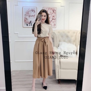Sét áo phông + quần ống rộng 180.000