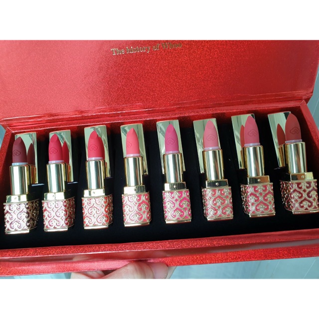 SÉT  Son Whoo Velvet Lip Rouge - SON WHOO HOÀNG CUNG CHUẨN LÌ SIÊU ĐẸP bản limited 2019 8 thỏi