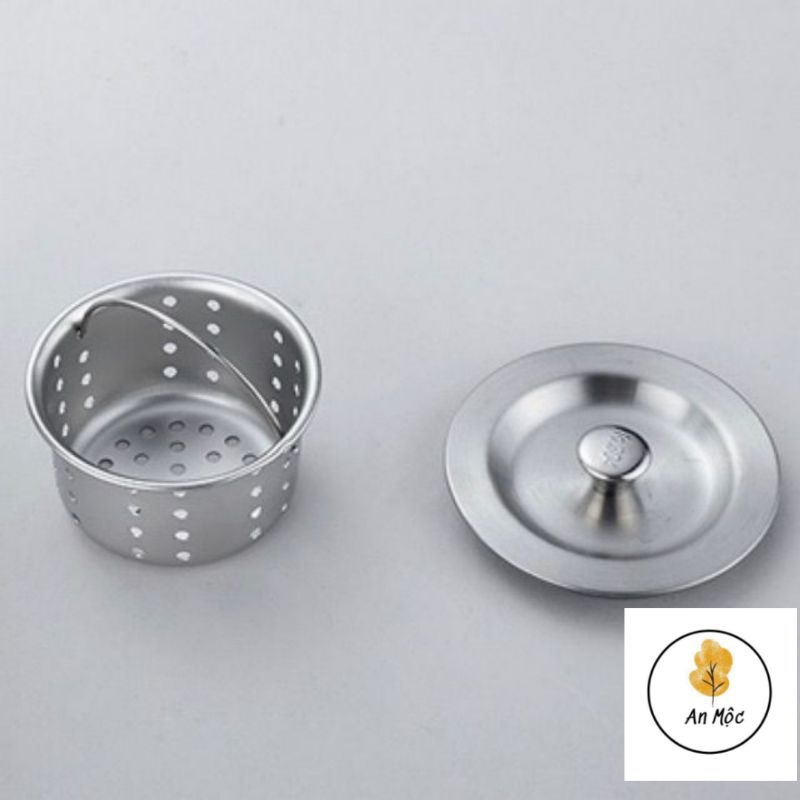 [AN MỘC] Giỏ Lọc Rác/ Nắp Chậu, Bồn Rửa bát inox loại giỏ ngắn, lắp to hàng inox dày xịn