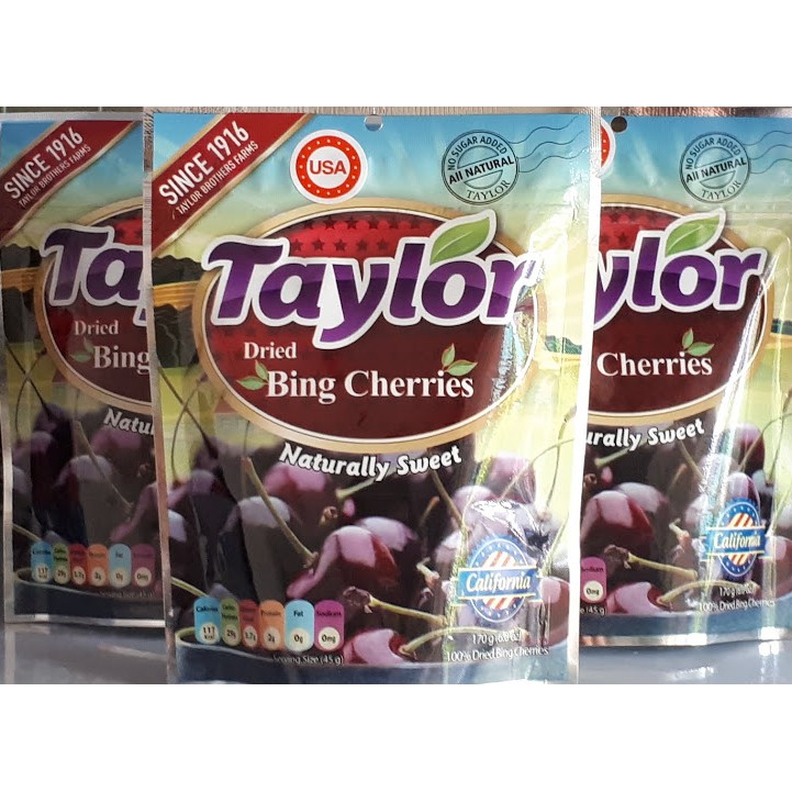 Trái Anh Đào(Cherry) khô tự nhiên - Taylor - 170g - HCMSHop