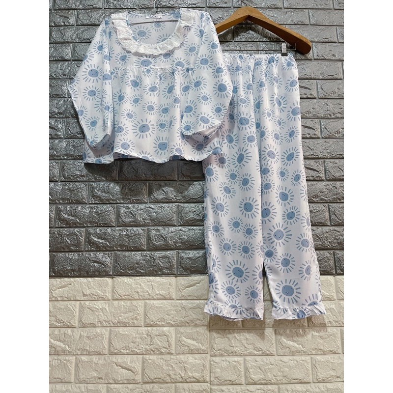 ĐỒ TOLE MẸ - Bộ tole/ lanh tay dài babydoll size 40kg đên 62kg