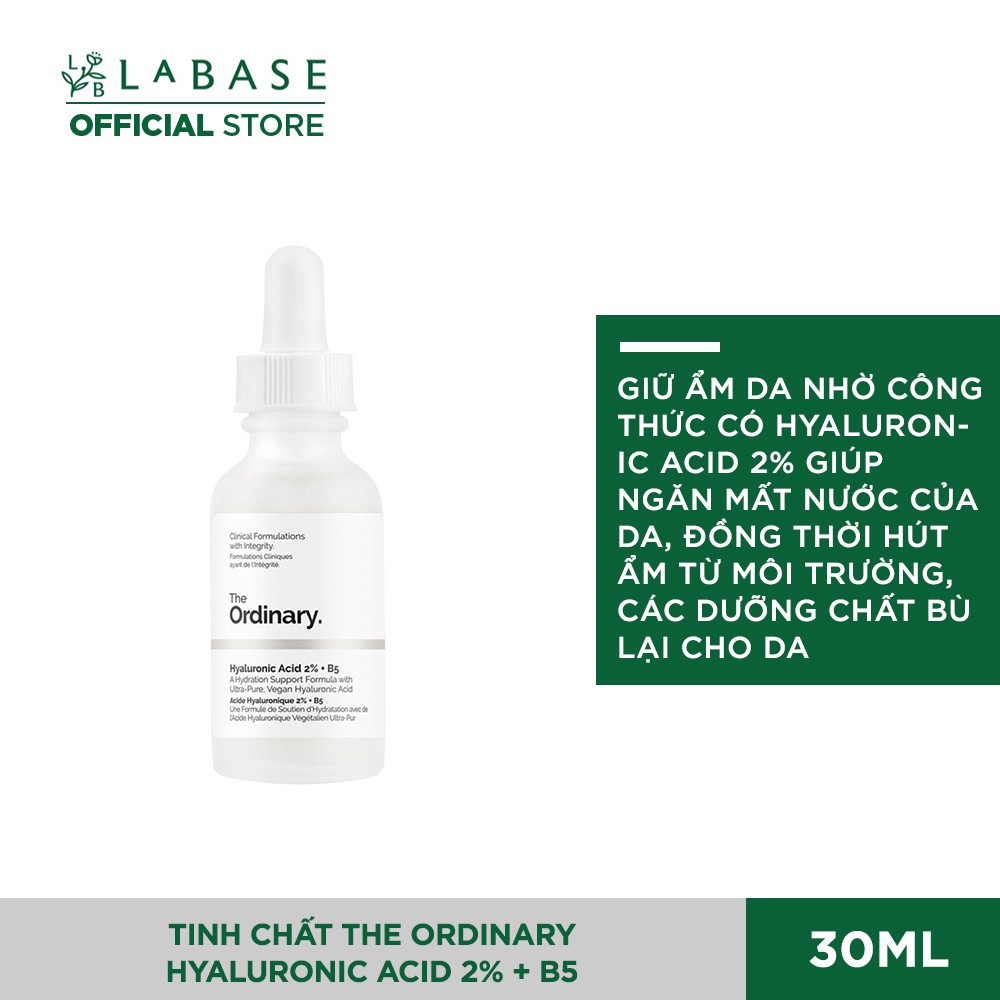 Tinh chất cấp nước và phục hồi da The Ordinary Hyaluronic Acid 2% + B5 30ml (0199) | BigBuy360 - bigbuy360.vn