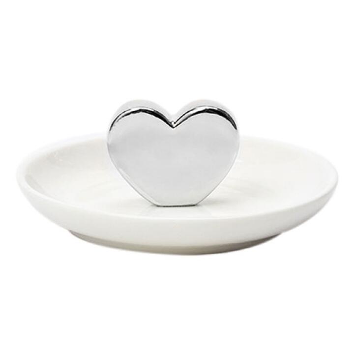 Khay Đựng Trang Sức Phụ Kiện ARTBOX Hàn Quốc Thiết Kế Trái Tim (Màu Bạc)