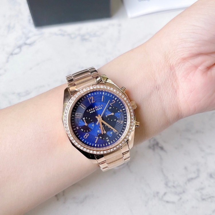 Đồng hồ nữ CARAVELLE By Bulova model 44L196 dây thép không gỉ cá tính
