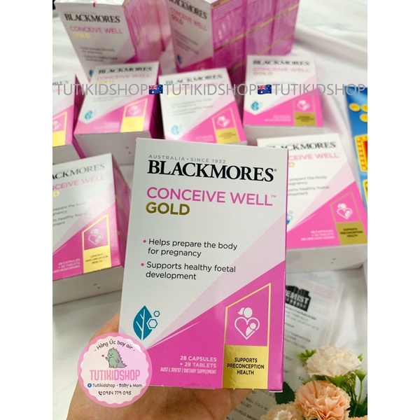 Mẫu mới - BLACKMORES CONCEIVE WELL GOLD BỔ TRỨNG