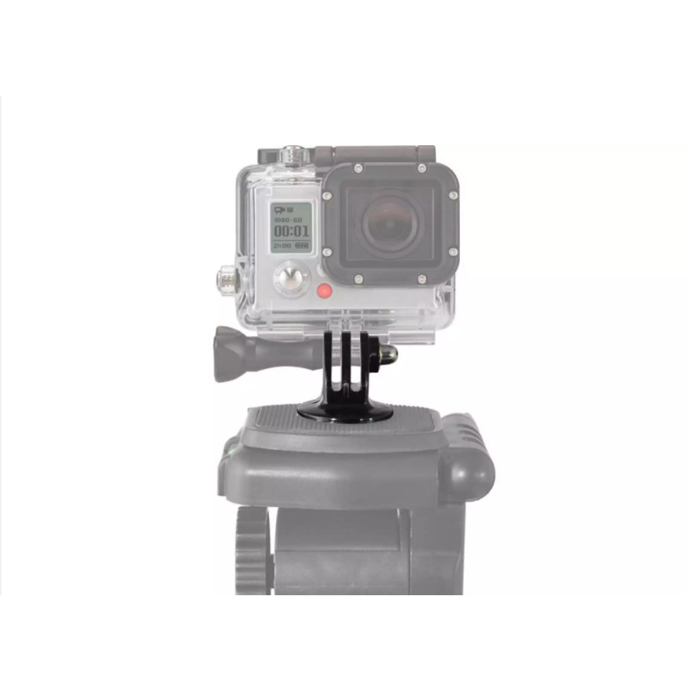 Mount tròn có ren 1/4 chuyển đổi tripod  qua Gopro mount nhựa