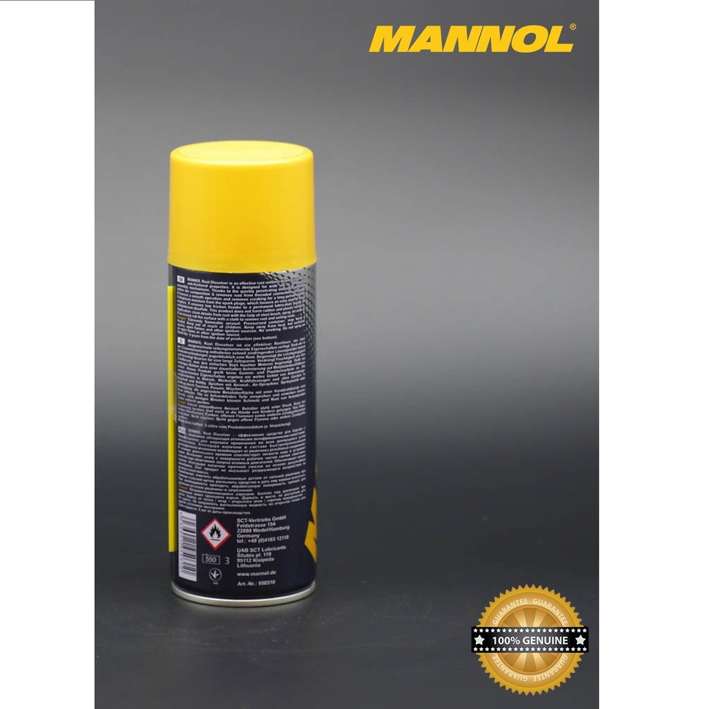 Làm Tan Nhanh Mọi Rỉ Sét Như Ốc Vít Bị Rỉ Sét Nặng MANNOL 9932 Rust Dissolver 450ML-Nhập khẩu Đức