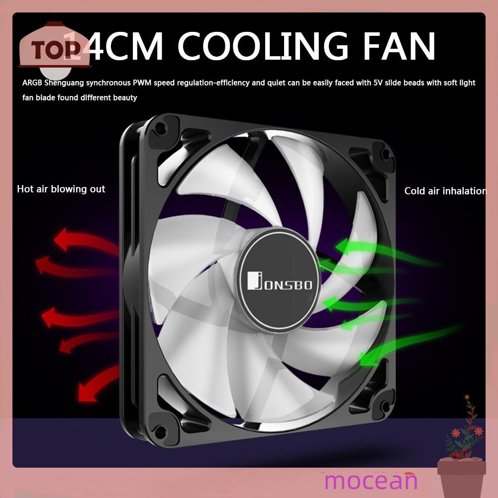 Mocean Jonsbo Fr140S 14cm Quạt Tản Nhiệt Pc 5v Argb Pwm Yên Tĩnh