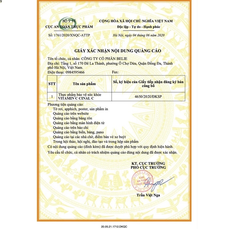Viên Uống Vitamin C Trắng da, Mờ thâm nám Cinal C 100 viên - Nhật Bản