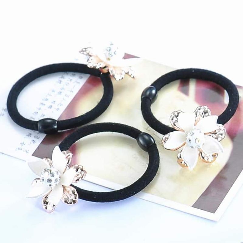 Combo 2 dây cột tóc hình hoa,,,