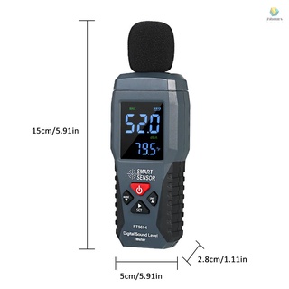 Máy đo độ ồn kỹ thuật số mini màn hình lcd 30-130dba st9604