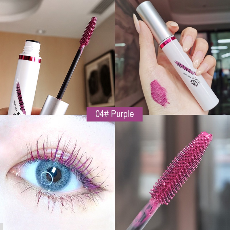 Mascara SUAKE chống nước giúp làm cong mi và dài mi đầu mỏng 4 màu tùy chọn