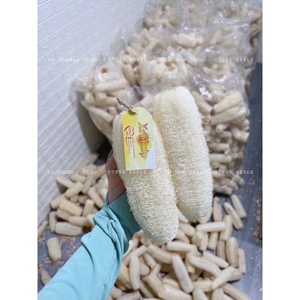 XƠ MƯỚP TỰ NHIÊN | Bông Tắm Tẩy Tế Bào Chết | Rửa Chén Bát | Vũ Phương Thảo Mom Shin | Shop Mẹ Thảo | Ở Cữ Mẹ Shin Min