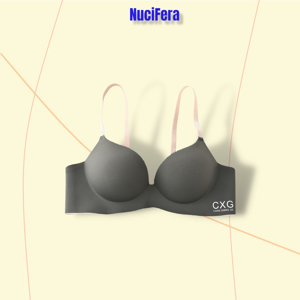 Áo lót nữ NuciFera nâng ngực tạo khe cao cấp AL88, đệm bàn tay dày êm mềm gom nâng ngực, móc cài chắc chắn