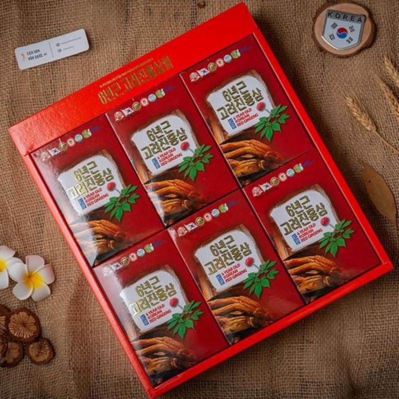 Nước Hồng Sâm Hàn Quốc Teawoong hộp 30 gói x 70ml