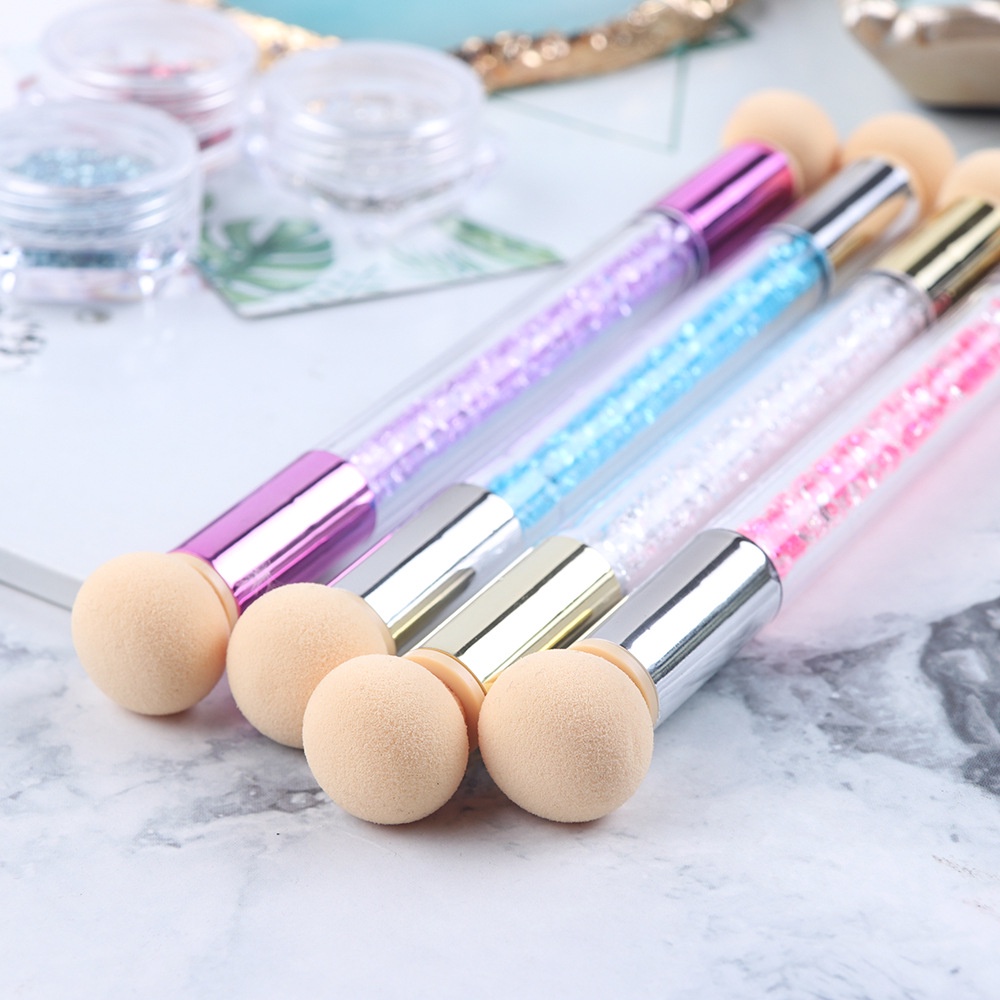 Bút Hai Đầu Mút Xốp Không Lem Màu Sắc Kim Cương Dùng Để Trang Trí Móng Nghệ Thuật