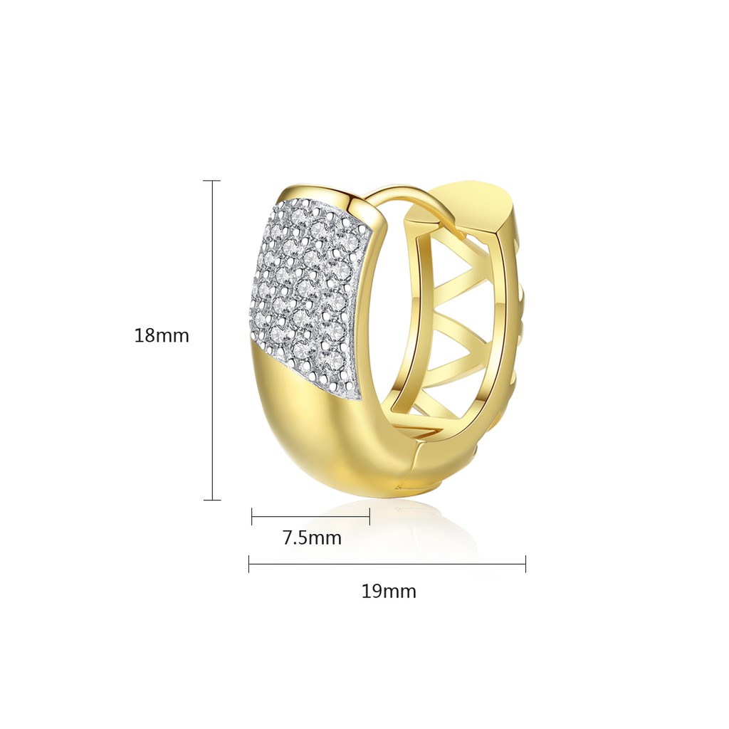 Bông tai nữ mạ vàng 18k bông tai cưới