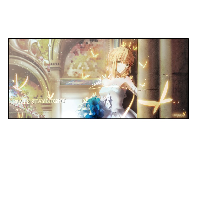 Miếng Lót Chuột Và Bàn Phím Máy Tính In Hình Anime Fate Joan of Arc Sakura Saber Okita Chống Thấm Nước