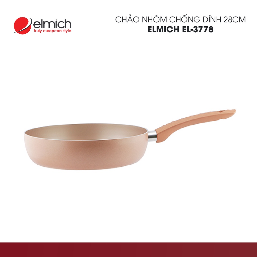 Chảo nhôm chống dính Elmich Vesta | EL3775 size 20cm | EL3776 size 24cm | EL3777 size 26cm | EL3778 size 28cm