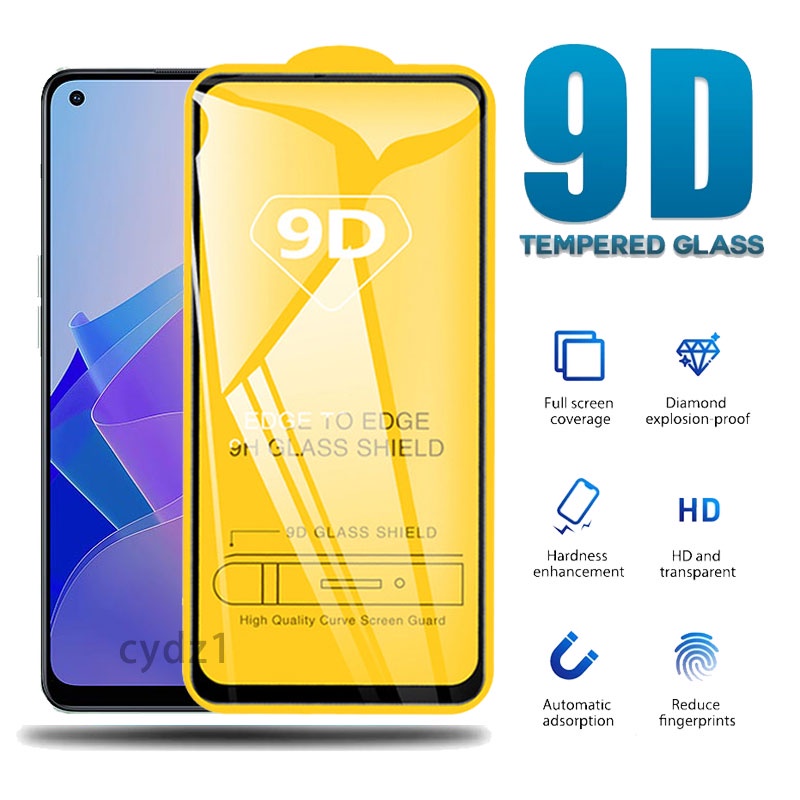 Kính cường lực 9D Toàn màn hình Cho OPPO Reno 8T 8Z 8 7 6 5 4 Pro 7Z 6Z 3 2 2Z 2F Reno8 Reno7 Reno6 Reno5 4G 5G 2023