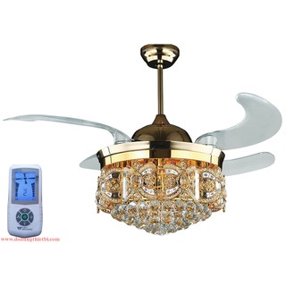 Quạt trần trang trí kiểu châu âu 44wg-9030