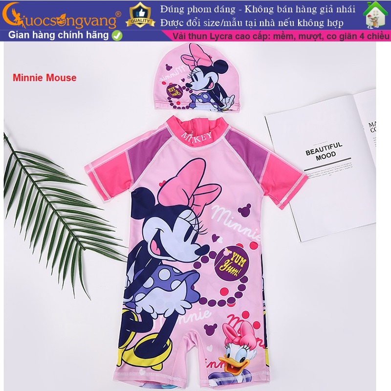 Bộ đồ bơi bé gái Elsa set đồ bơi aurora kèm nón GLSWIM093 Cuocsongvang