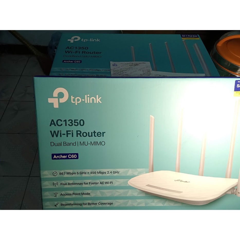 Router Wi-Fi Băng tần kép AC1350 C60