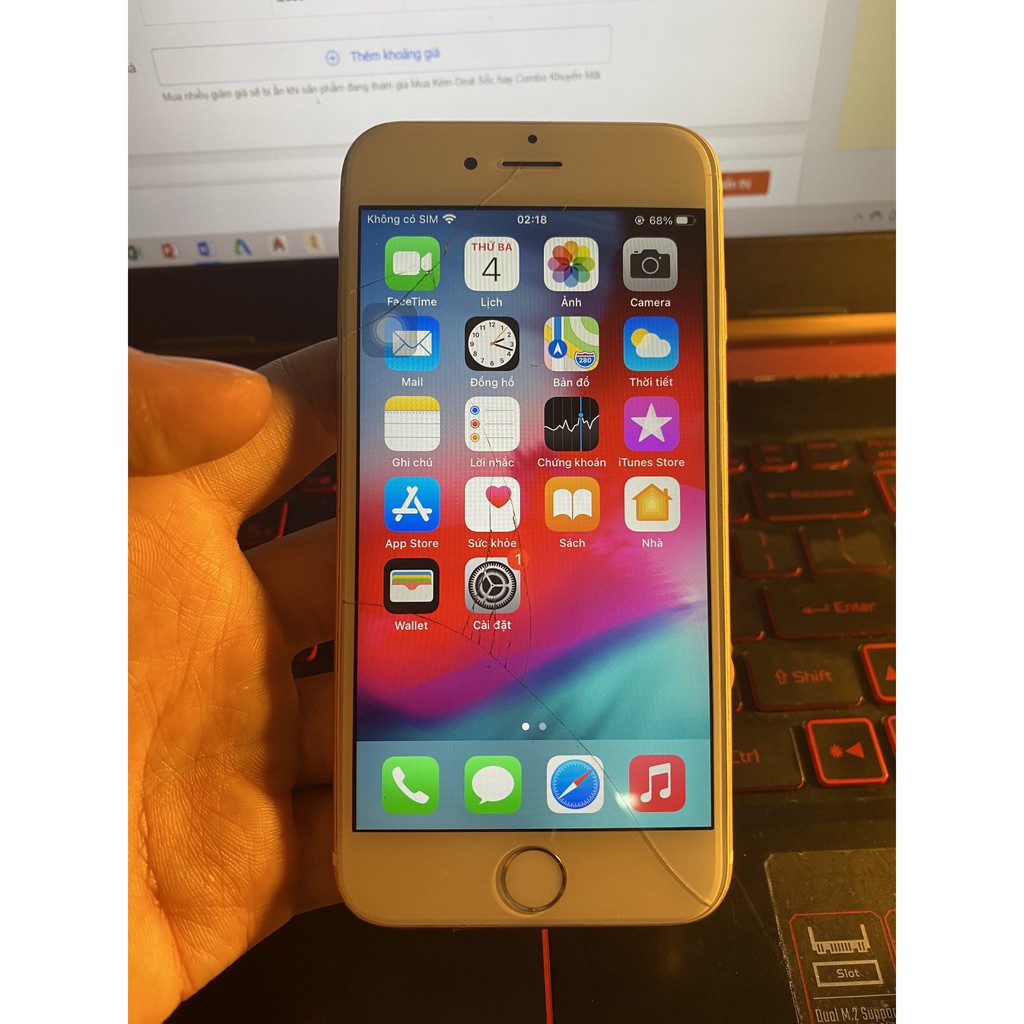 Điện thoại iPhone 6s cũ màn nứt | BigBuy360 - bigbuy360.vn