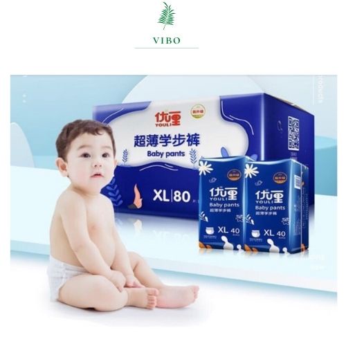 Bỉm,tã trẻ em dùng cho bé nội địa Trung quốc-Bỉm Youli (M 44 miếng, L 42 miếng, XL 40 miếng, XXL 36 miếng)