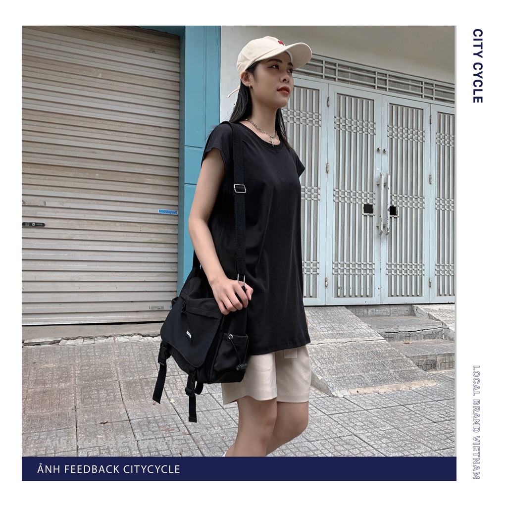 Áo tanktop oversize trơn City Cycle áo ba lỗ nam nữ unisex form rộng Local Brand