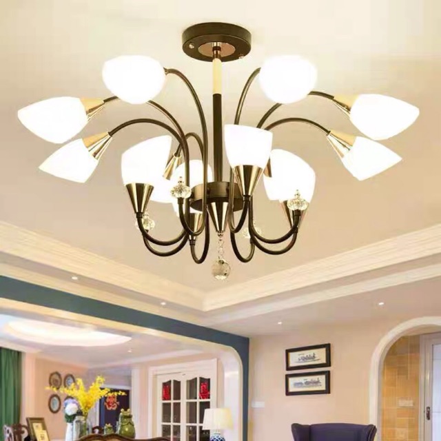 ĐÈN CHÙM CAO CẤP 15TAY - Tặng kèm 15 bóng