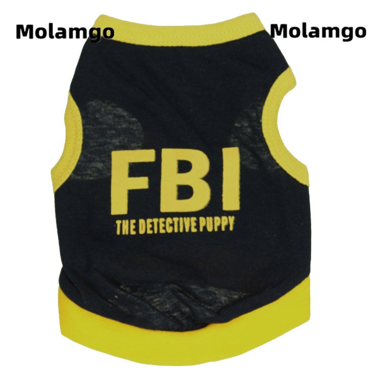 Áo Thun Cotton Màu Đen In Họa Tiết Dễ Thương Thời Trang Xuân Hè Mới Cho Thú Cưng