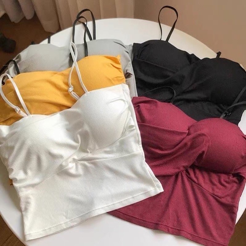 Áo bra 2 dây đắp chéo nâng ngực gợi cảm, chất tăm lạnh cao cấp