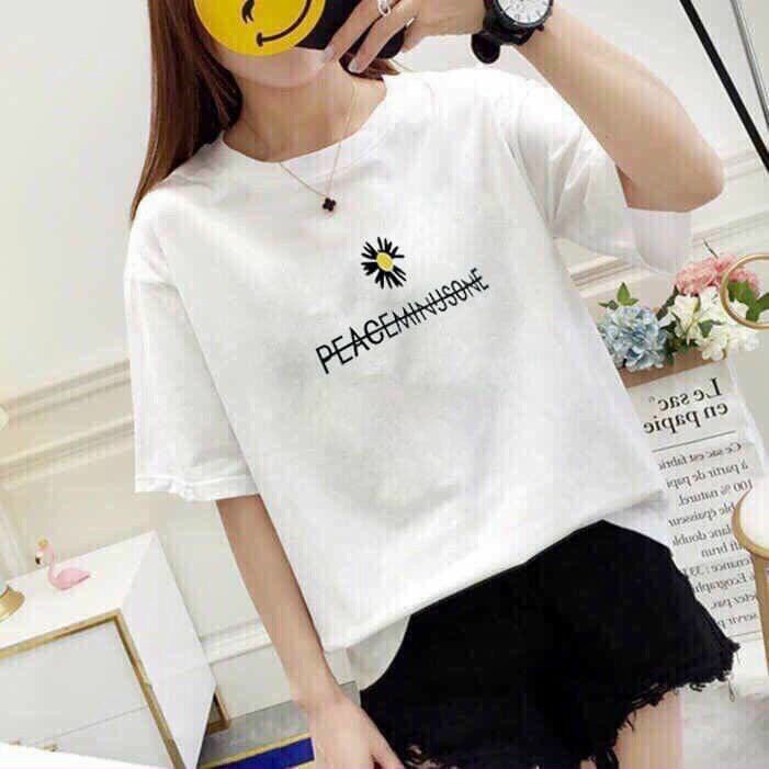 9 mẫu áo thun nữ tay lỡ free size dưới 57kg hot nhất năm 2020 bao đẹp chất lượng thun cotton dày mịn đẹp,bao đẹp y hình.