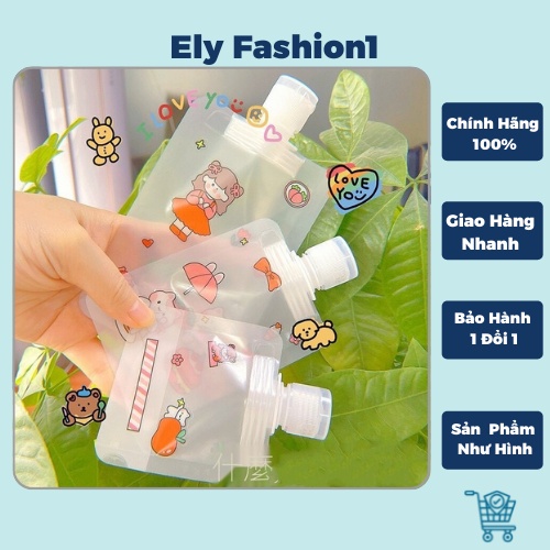Túi trong mờ chiết dầu gội , mỹ phẩm 30ml / 50ml / 100ml