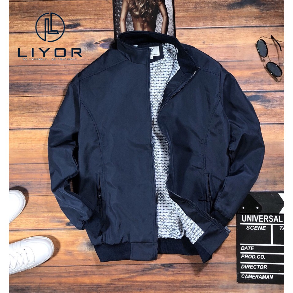 Áo khoác dù Liyor thiết kế trơn đơn giản phù hợp với dáng người dưới 72kg (nhiều màu) - AKD3004
