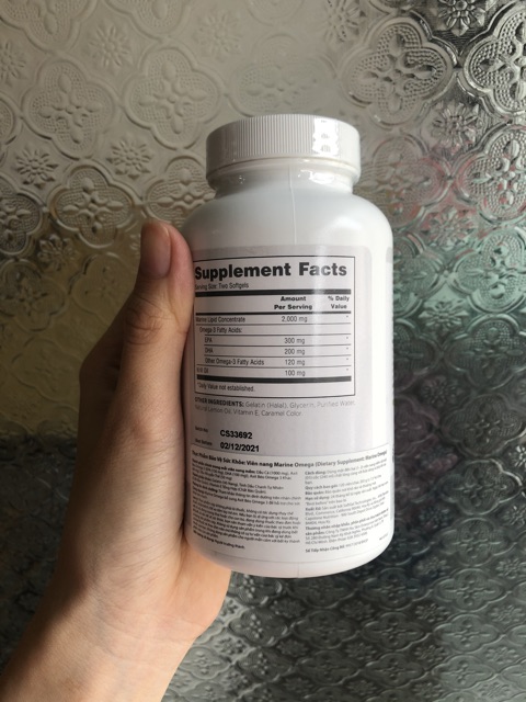 TPSK Marine Omega3 Nuskin - 120 viên Date Mới Nhất