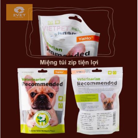 XƯƠNG GẶM CHO CHÓ THÚ CƯNG Yaho Veterinarian Recommended Mix vị Gói 225g Giúp sạch răng Thơm miệng Loại bỏ mảng bám