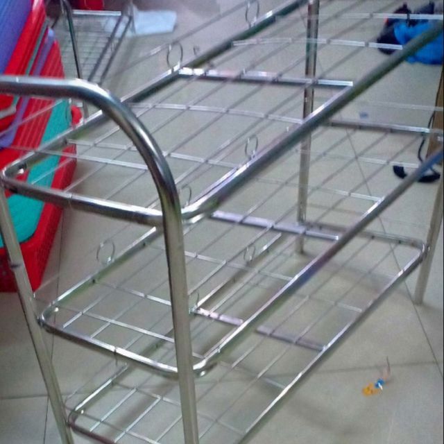 Kệ giày dép inox 3 tầng