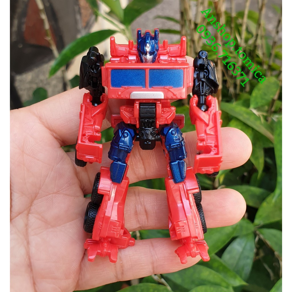 Robot Mini (Cao 8cm) Biến Hình Xe Tải Màu Đỏ Trasformer Hasbro (Optimus Prime)