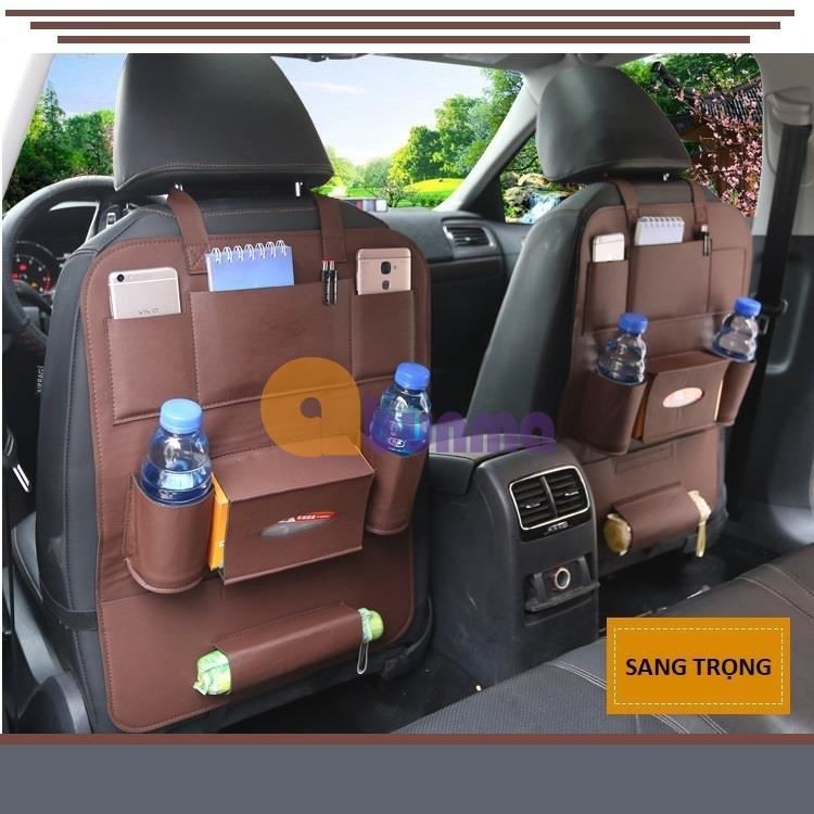 Combo 2 Túi Da Đa Năng Để Đồ Tiện Lợi Sau Ghế Ô TÔ (Hàng loại 1)