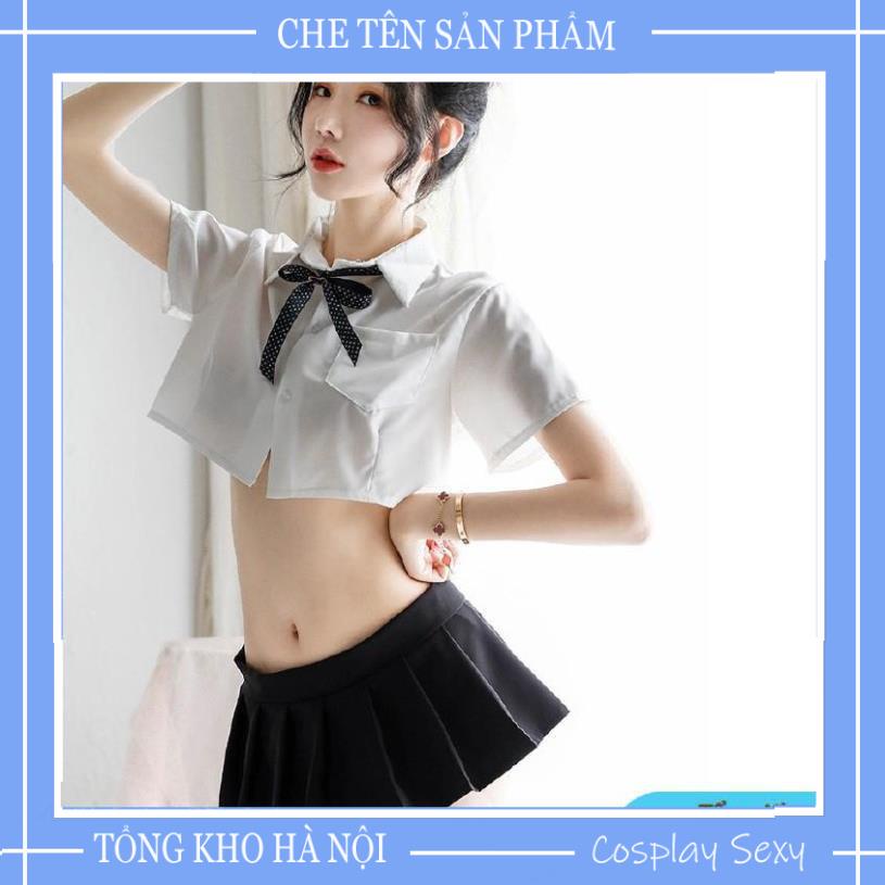 Cosplay Nữ Sinh Sexy Bộ Đồ ngủ Cosplay Anime Học Sinh Nhật Bản Gồm Áo Croptop Và Váy Ngủ Sexy - NS001 TKVN | BigBuy360 - bigbuy360.vn