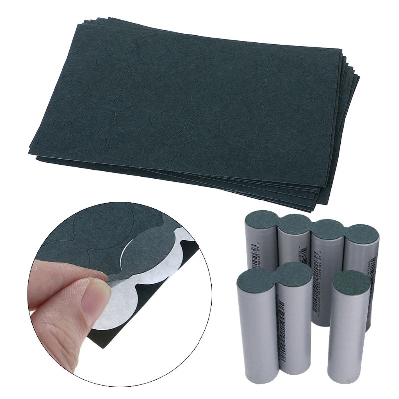 Miếng đệm dán cách điện pin 18650 - Giấy Dùng dán bảo vệ chống chập chạm cực dương pin 18650
