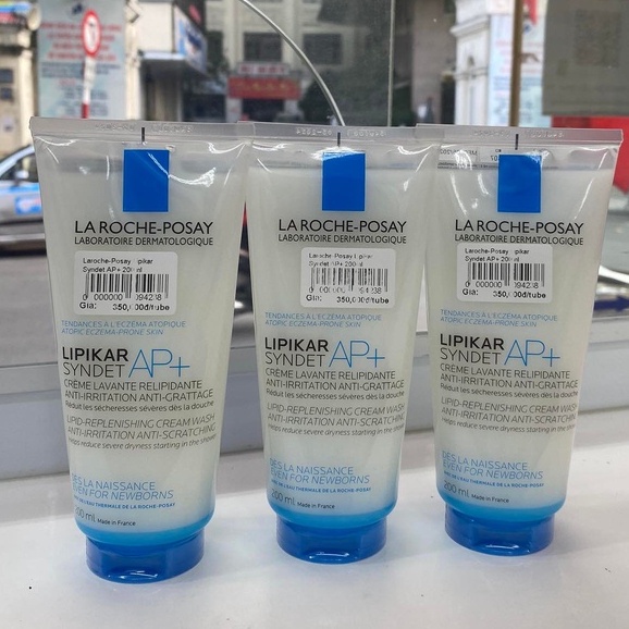 LAROCHE-POSAY Sữa Rửa Mặt, Sữa Tắm Lipikar Syndet AP+ Cream Wash cho da khô nhạy cảm, mẩn ngứa