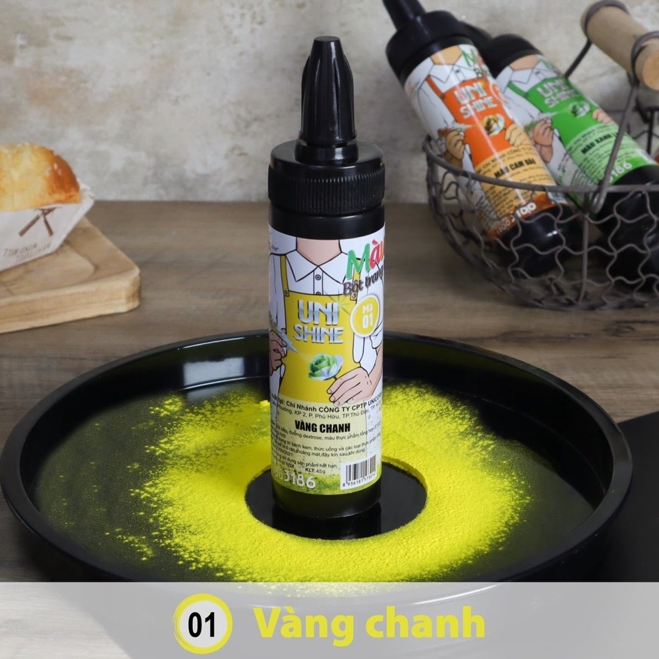 MÀU BỘT UNICORN 45gr - Màu bột thực phẩm ĐỒNG TIẾN