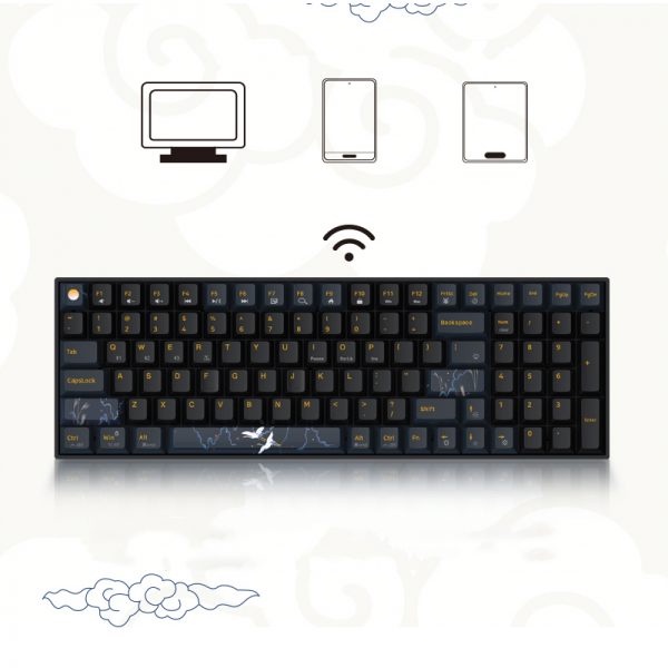 Bàn phím cơ không dây newmen GM1000 v2  3 mode hotswap Gateron Pro,KailhBox switch Bảo hành 3 năm