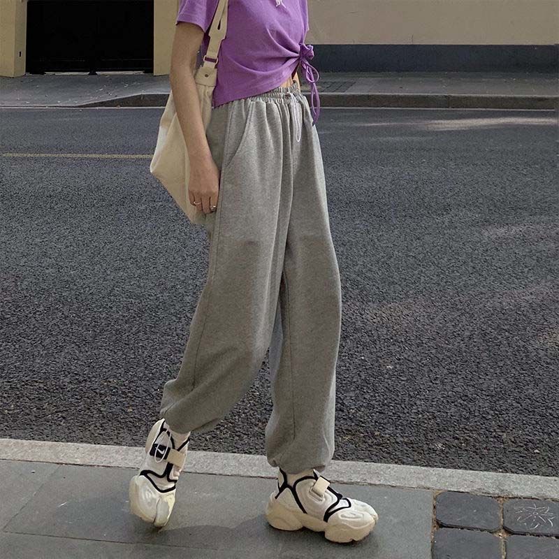 Quần legging lưng cao thiết kế dáng rộng thoải mái hợp thời trang